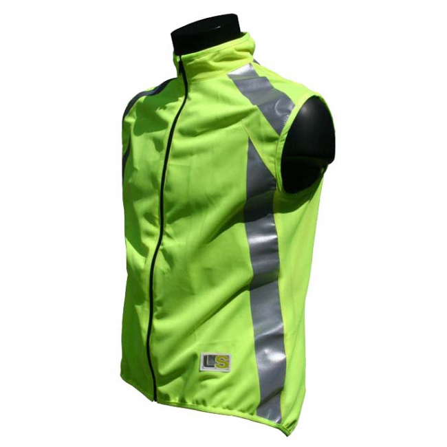 Gilet sécurité vélo - L2S VISIOPLUS - vert fluo 