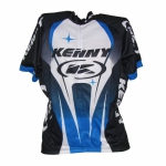 Maillot Vélo Manches Courtes Kenny Racing Bleu - Plus d