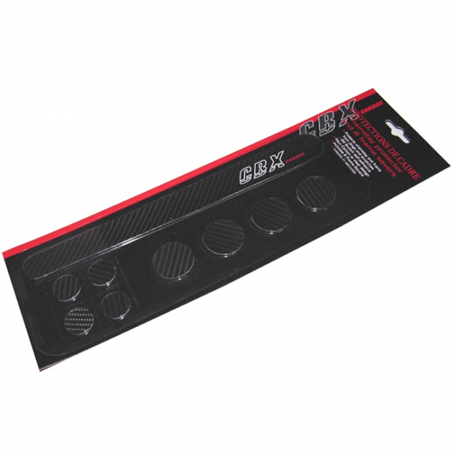 Kit protection cadre CBX motif carbone, Stickers protege base arriere