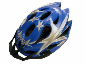 Casque bleu/blanc/gris