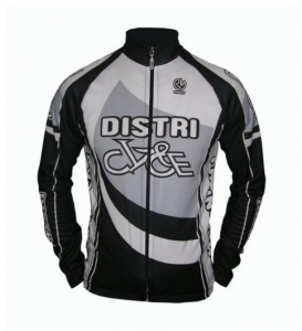 Maillot manches longues distri cycle noir