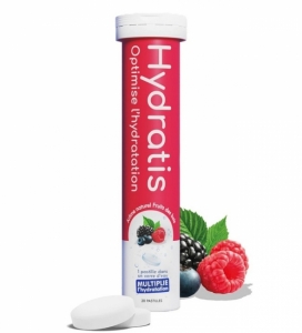 HYDRATIS - Pastilles Effervescentes Fruits des Bois - Optimise l´Hydratation