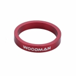 Entretoise Alu Woodman en 5mm 1p 1/8 Rouge - Plus d