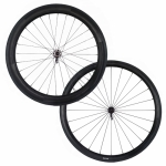 Paire de roues Miche carbone � boyaux corps Shimano - Plus d