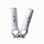 Bar ends CDC Racing aluminium blanches - Plus d